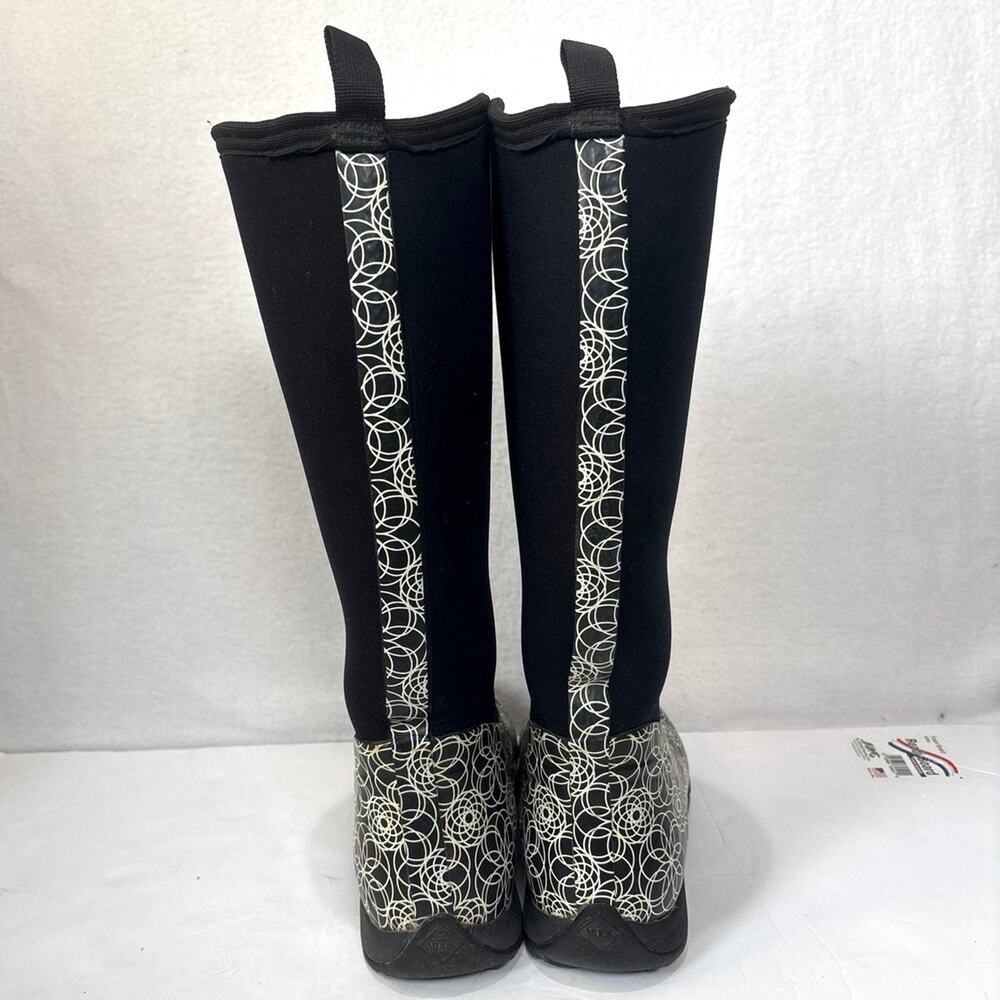 The Original Muck Boot Company Arctic Weekend Tall Boots Women's 8 Black White - Picture 5 of 9